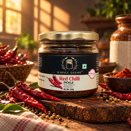 Barnee Ghamm- Red chilli pickle- 250gm